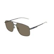 Ruthenium Brown Zonnebril Gg1676S Model Gucci , Gray , Unisex