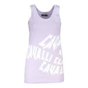 Elegante Paarse Tank Top Cavalli Class , Purple , Dames