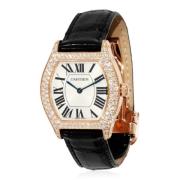 Pre-owned Rose Gold watches Cartier Vintage , Yellow , Dames