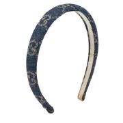 Pre-owned Canvas hair-accessories Gucci Vintage , Blue , Dames