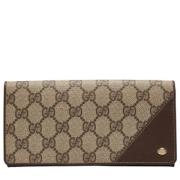 Pre-owned Leather wallets Gucci Vintage , Brown , Dames