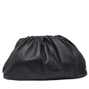 Pre-owned Leather clutches Bottega Veneta Vintage , Black , Dames