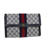 Pre-owned Leather clutches Gucci Vintage , Blue , Dames