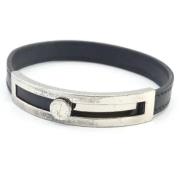 Pre-owned Leather bracelets Hermès Vintage , Black , Dames