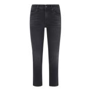 Stijlvolle Deep End Jeans Aw24 Mother , Black , Dames