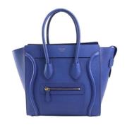 Pre-owned Leather handbags Celine Vintage , Blue , Dames