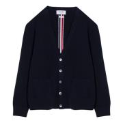 Korte Cardigan Trui Thom Browne , Blue , Heren