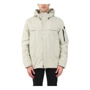 Parka met verborgen rits en capuchon Schott NYC , Gray , Heren