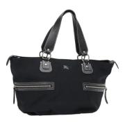 Pre-owned Leather totes Burberry Vintage , Black , Dames