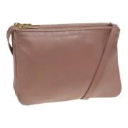 Pre-owned Leather shoulder-bags Celine Vintage , Beige , Dames