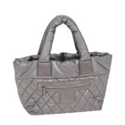 Pre-owned Leather chanel-bags Chanel Vintage , Gray , Dames