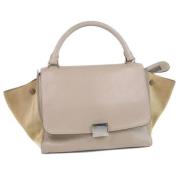 Pre-owned Leather celine-bags Celine Vintage , Beige , Dames