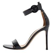 Pre-owned Leather sandals Gianvito Rossi Pre-owned , Black , Dames