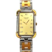 Pre-owned Stainless Steel watches Hermès Vintage , Yellow , Dames