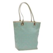 Pre-owned Canvas totes Gucci Vintage , Blue , Dames