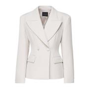 Room Blazer met Brede Revers Andamane , White , Dames