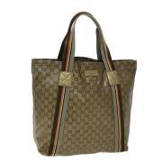 Pre-owned Canvas gucci-bags Gucci Vintage , Brown , Dames