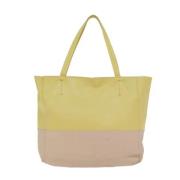 Pre-owned Leather totes Celine Vintage , Yellow , Dames