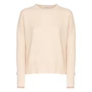 Kasjmier Crew Neck Sweater Vrouw Kangra , Beige , Dames