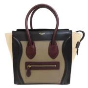 Pre-owned Leather celine-bags Celine Vintage , Beige , Dames