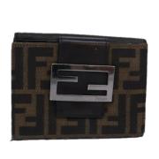 Pre-owned Canvas wallets Fendi Vintage , Black , Dames