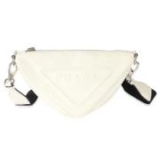 Pre-owned Leather crossbody-bags Prada Vintage , White , Dames