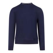 Blauwe Sweaters voor Mannen Barba , Blue , Heren