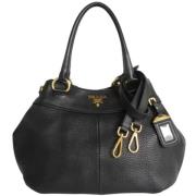 Pre-owned Leather prada-bags Prada Vintage , Black , Dames