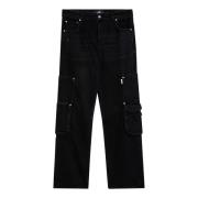 Regular Fit Denim Jeans Represent , Black , Heren