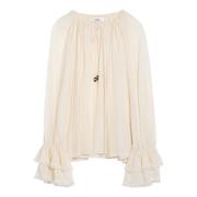 Elegante Blouse voor Vrouwen Chloé , Beige , Dames