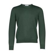 Donkergroene Merino Trui Gran Sasso , Green , Heren