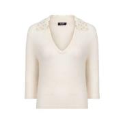 Stijlvolle Gebreide Top Liu Jo , White , Dames