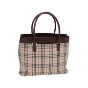 Pre-owned Canvas totes Burberry Vintage , Beige , Dames