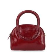 Mini Bowler Tas in Pinot Rood Staud , Red , Dames