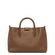 Bruine Leren Schoudertas Gianni Chiarini , Brown , Dames