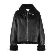 Leather Jackets Dunst , Black , Dames