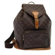 Pre-owned Canvas backpacks Louis Vuitton Vintage , Brown , Dames