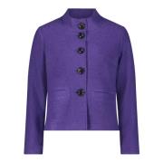 Casual Blazer met Opstaande Kraag Betty Barclay , Purple , Dames