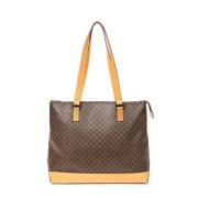 Pre-owned Coated canvas shoulder-bags Celine Vintage , Brown , Dames