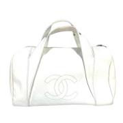 Pre-owned Leather chanel-bags Chanel Vintage , Beige , Dames