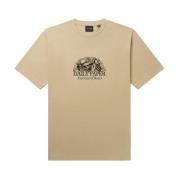 T-Shirt met korte mouwen en rozenfestivalprint Daily Paper , Beige , H...