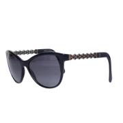 Pre-owned Plastic sunglasses Chanel Vintage , Black , Dames