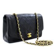 Pre-owned Leather chanel-bags Chanel Vintage , Black , Dames