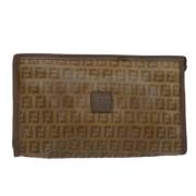 Pre-owned Canvas clutches Fendi Vintage , Beige , Dames