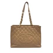 Pre-owned Leather chanel-bags Chanel Vintage , Yellow , Dames