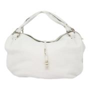 Pre-owned Leather celine-bags Celine Vintage , White , Dames