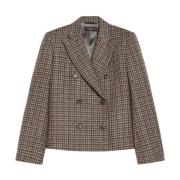 Klassieke Wollen Blazer Nausica Max Mara Weekend , Brown , Dames