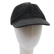 Pre-owned Fabric hats Fendi Vintage , Black , Dames