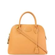 Pre-owned Fabric handbags Hermès Vintage , Yellow , Dames