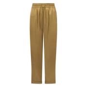 Bronze Lyocell Viscose Elastische Taille Broek Mes Demoiselles , Brown...